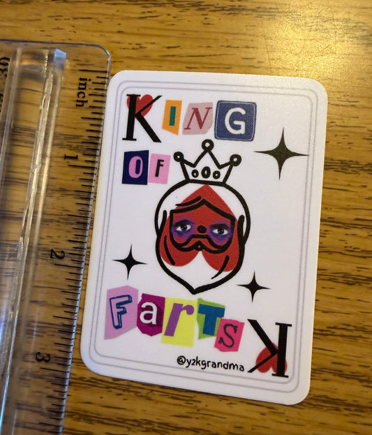 King Of Farts Sticker