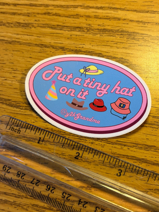 Tiny Hat Sticker