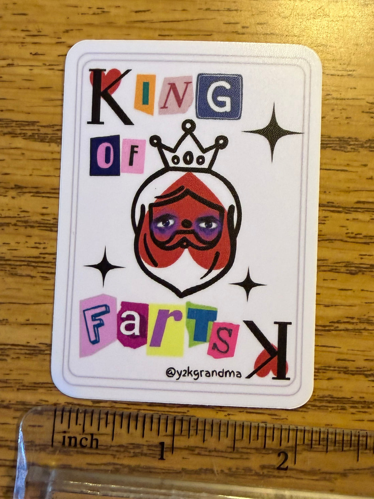 King Of Farts Sticker