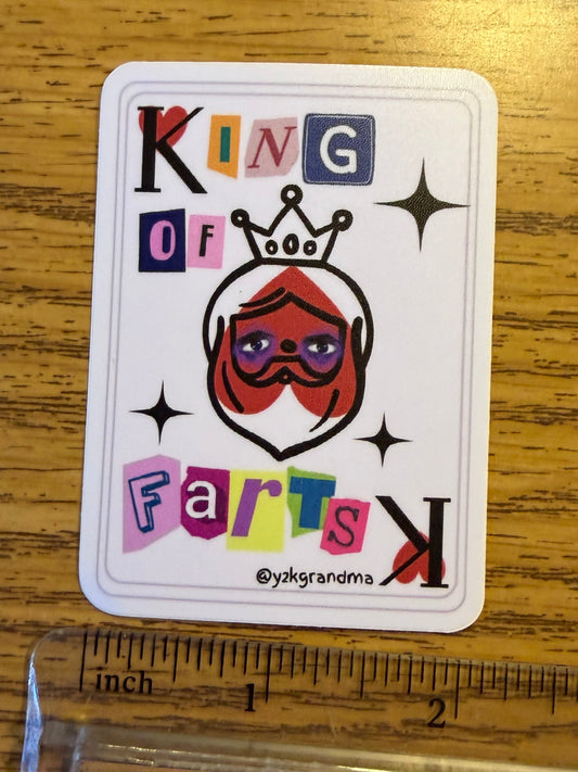King Of Farts Sticker