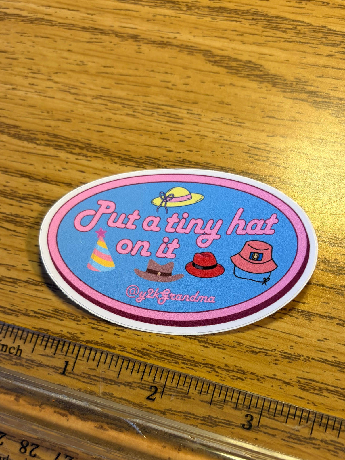 Tiny Hat Sticker